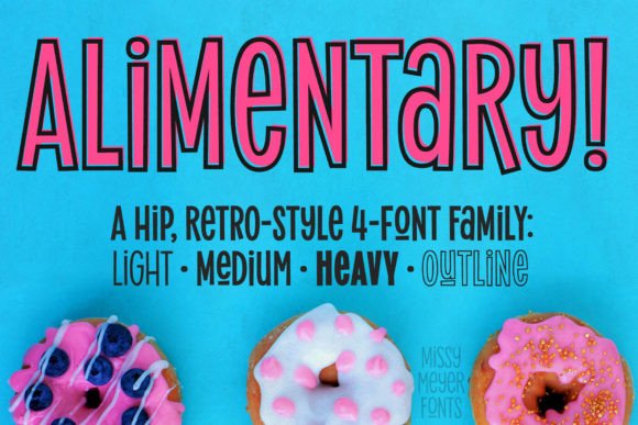 Alimentary Font for Handmade Labels and Food-Inspired Branding