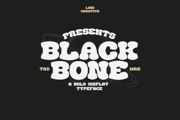 Black Bone Display Font for Playful Branding