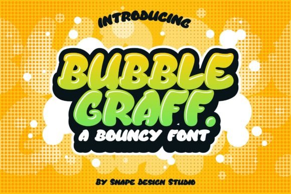 Bubble Graff Font: Playful Display Fonts for Kids’ Printables & School Projects