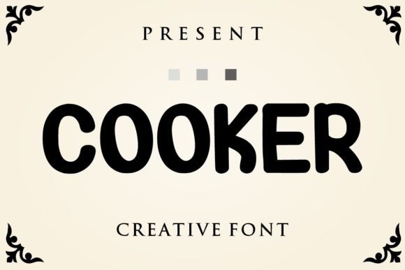 Cooker Font: Bold Uppercase Display Font for Handmade Charm