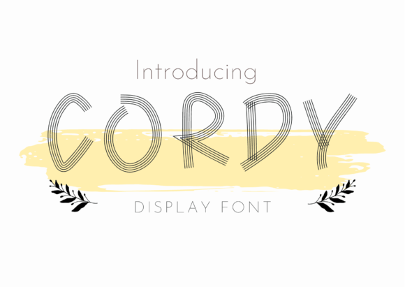 Cordy Display Font for Small Business Branding