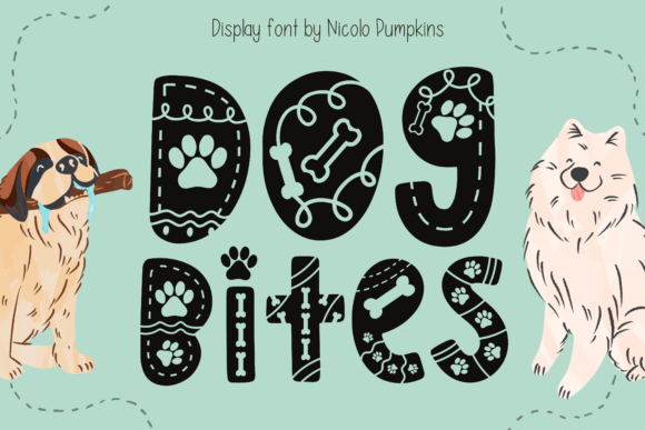 Dog Bites Font: A Friendly Display Font for Pet Brands & Creative Sites