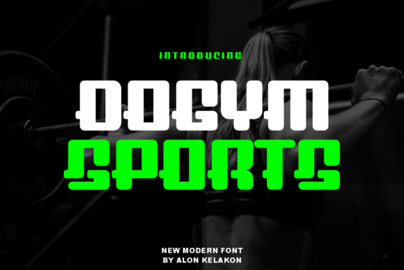 Dogym Sports: A Modern Display Font for Editorial Design