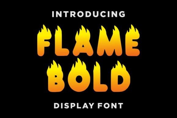 Flame Bold Display Font for Handmade Creators