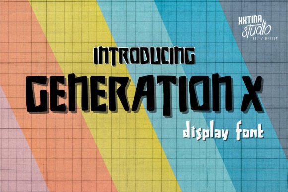 Generation X Display Font for Punk & Grunge Design