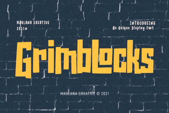 Grimblocks Display Font for Bold Digital Branding