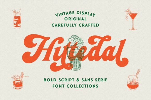 Hittedal Display Font for Bold, Retro Brand Identity