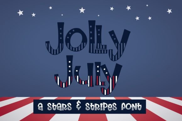 Jolly July Display Font for Joyful, Patriotic Branding