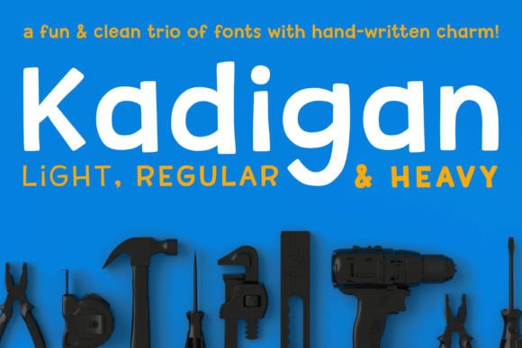 Kadigan: A Bold, Playful Display Font for Modern Designers