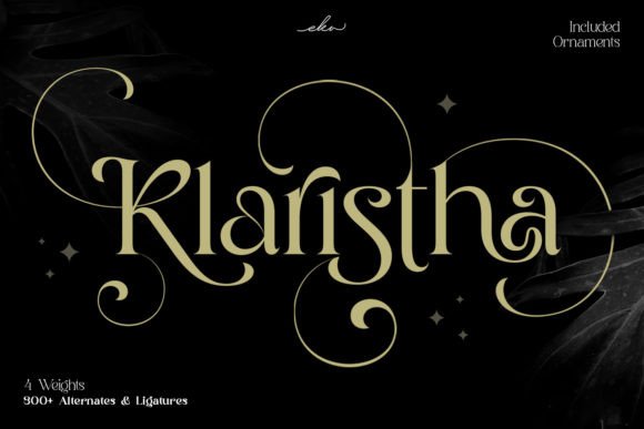 Klaristha Font for Luxury Branding and Feminine Design