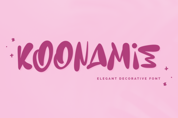 Koonamie Display Font for Whimsical Brand Identity