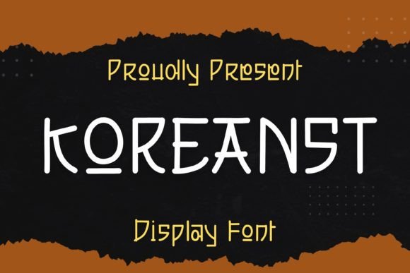 Koreanst Display Font for Korean-Themed Branding