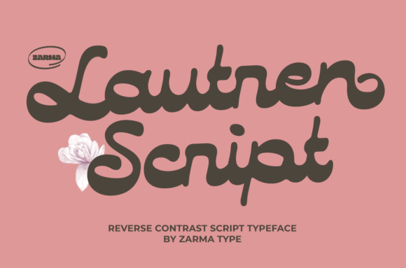 Lautren: A Bold Handwritten Font for Confident Branding