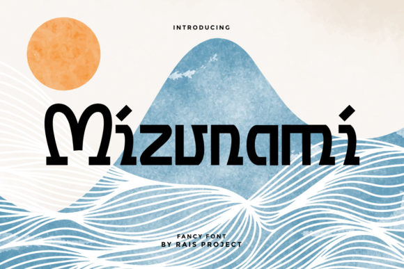 Mizunami: A Modern Display Font for Bold Design Projects