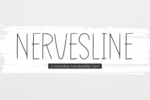 Nervesline: A Casual Handwritten Font for Real Branding