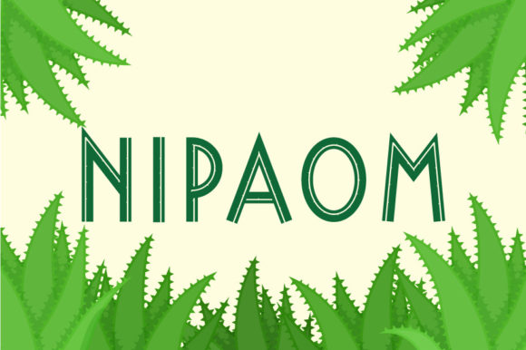 Nipaom Font: A Display Typeface for Handmade Brands