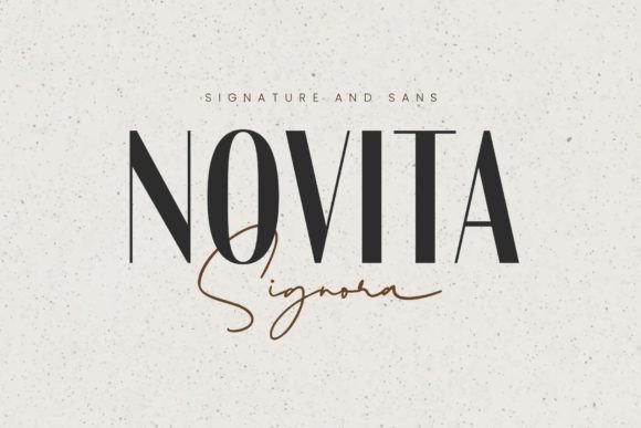 Novita Signora Duo: A Display Font Pair That Breathes Quiet Confidence