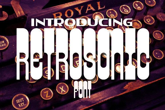 Retrosonic Font: Playful Retro Display Fonts for Real Branding