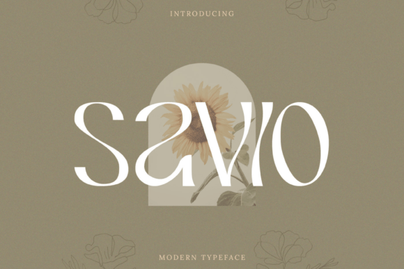 Savio Display Font for Handmade Creativity
