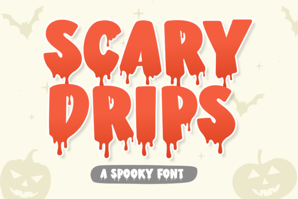 Scary Drips Font for Halloween & Horror Digital Design