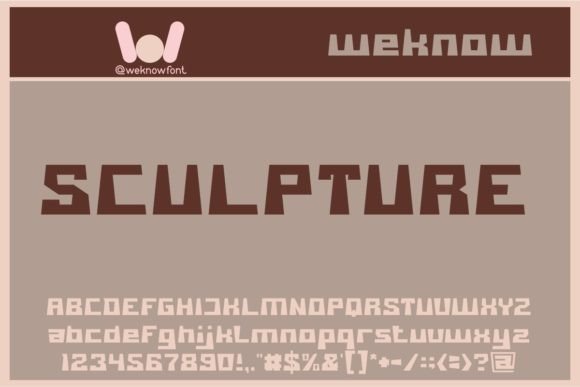 Sculpture Display Font for Bold Brand Identity