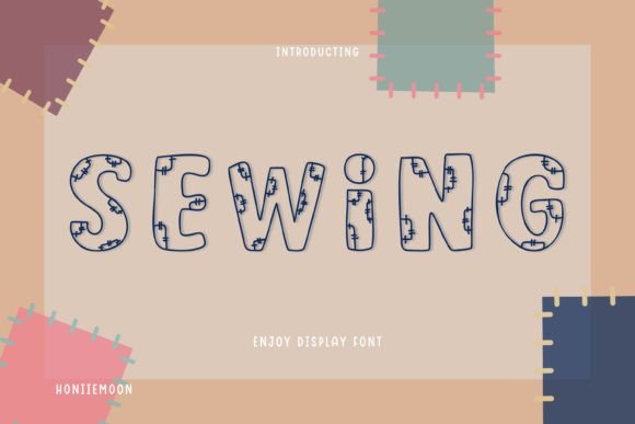 Sewing: A Playful Display Font for Bold Creative Projects