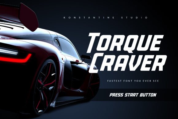 Torque Craver: A Futuristic Display Font Worth Downloading