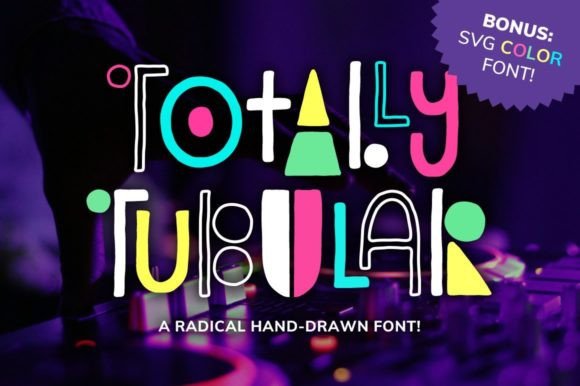 Totally Tubular: A Hand-Drawn Retro Display Font for Bold Digital Branding
