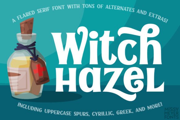 Witch Hazel Font: A Display Font for Handmade Charm