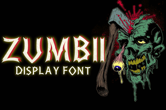 Zumbii: A Playful Halloween Display Font for Editorial Design